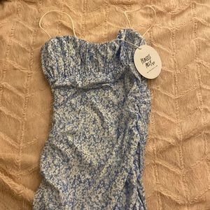 Princess Polly Penney Mini blue floral dress